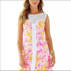 Lilly Pulitzer Sofia Lace Shift Dress Size 14